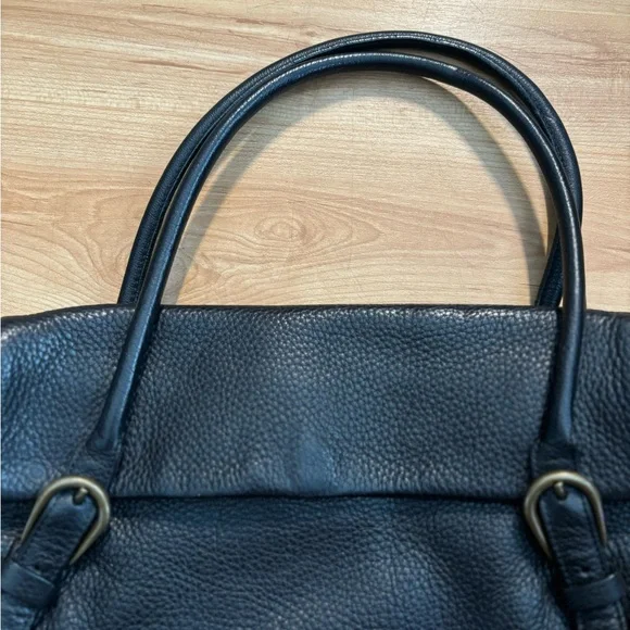 MIUMIU Archive Tote Semi Shoulder bag Logo Leather Black - Picture 7 of 14
